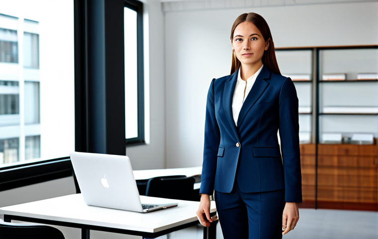 노무사 이직 성공을 위한 준비 - Successful Entrepreneur**

"A professional businesswoman in a tailored blazer and dress pants, stand...